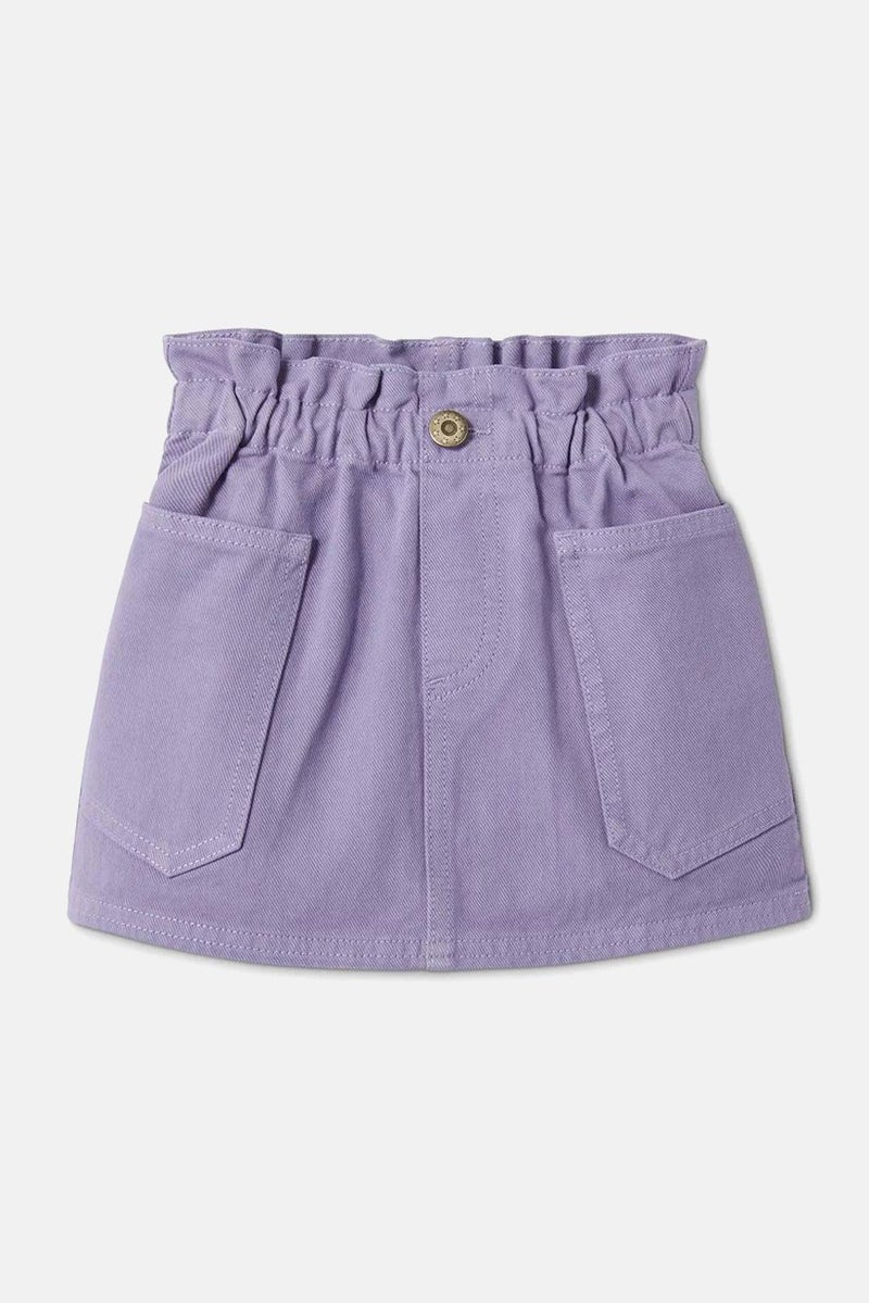 Tchibo Kids Girl Pull On Denim Skirt, Lilac - Image 2